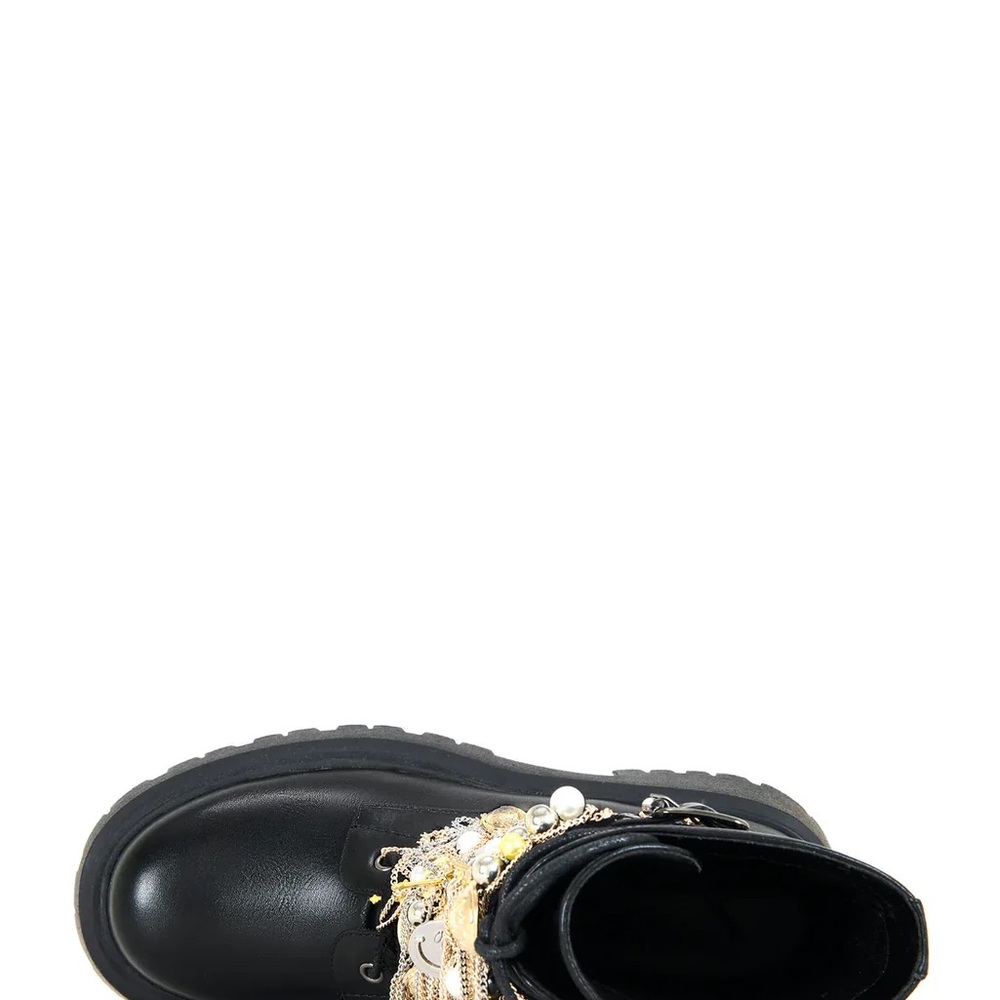 Azalea Wang Moto Charm Embellished Boot - Picture 4 of 5